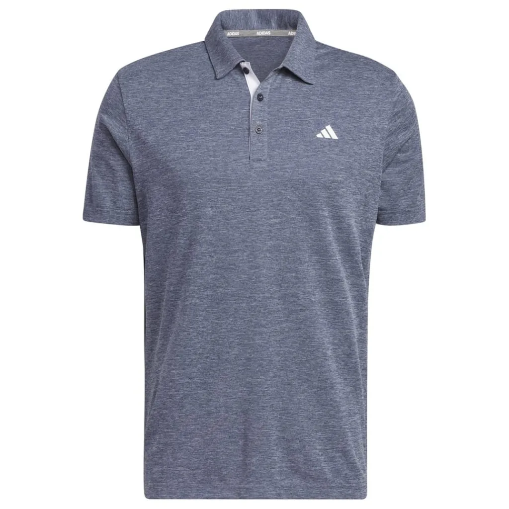 Polo Shirts*adidas Mens Heather Polo Shirt in Blue