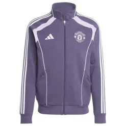 Tracksuits*adidas Mens Manchester United Ubackpack Doubleknit Tracksuit Top in Purple