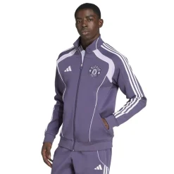 Tracksuits*adidas Mens Manchester United Ubackpack Doubleknit Tracksuit Top in Purple