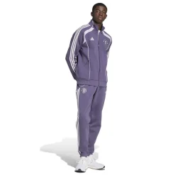 Tracksuits*adidas Mens Manchester United Ubackpack Doubleknit Tracksuit Top in Purple