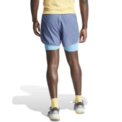 Fitness And Gym Shorts*adidas Mens Otr E 3s 2in1 S Running Shorts in Blue