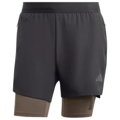 Fitness And Gym Shorts*adidas Mens Power Workout Two In One Shorts in Black