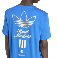 Football And Rugby Clothing*adidas Mens Real Madrid Icons Graphic T-Shirt in Blue