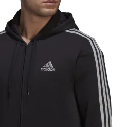 Tracksuits*adidas Mens 3s Fleece Tracksuit in Black