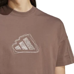 Fitness And Gym Tops*adidas Mens Season Short Sleeve Gym Top in Brown