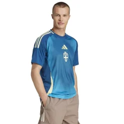 Football And Rugby Clothing*adidas Mens Sweden Away Football Shirt 2025 in Blue