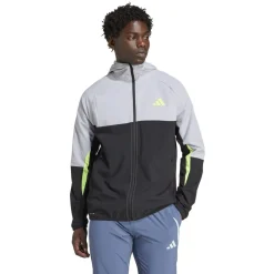 Fitness And Gym Tops*adidas Mens Tech Apparel Track Top in Black