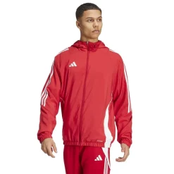 Fitness And Gymwear*adidas Mens Tiro 24 Windbreaker in Red