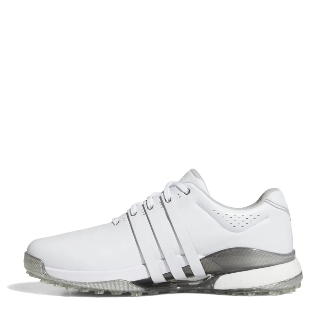 Golf Shoes*adidas Mens Tour360 25 Wide Spikeless Golf Shoes in White
