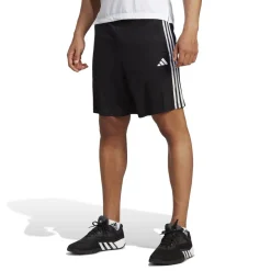 Fitness And Gym Shorts*adidas Mens Train Essentials Piqué 3 Stripes Training Shorts in Black