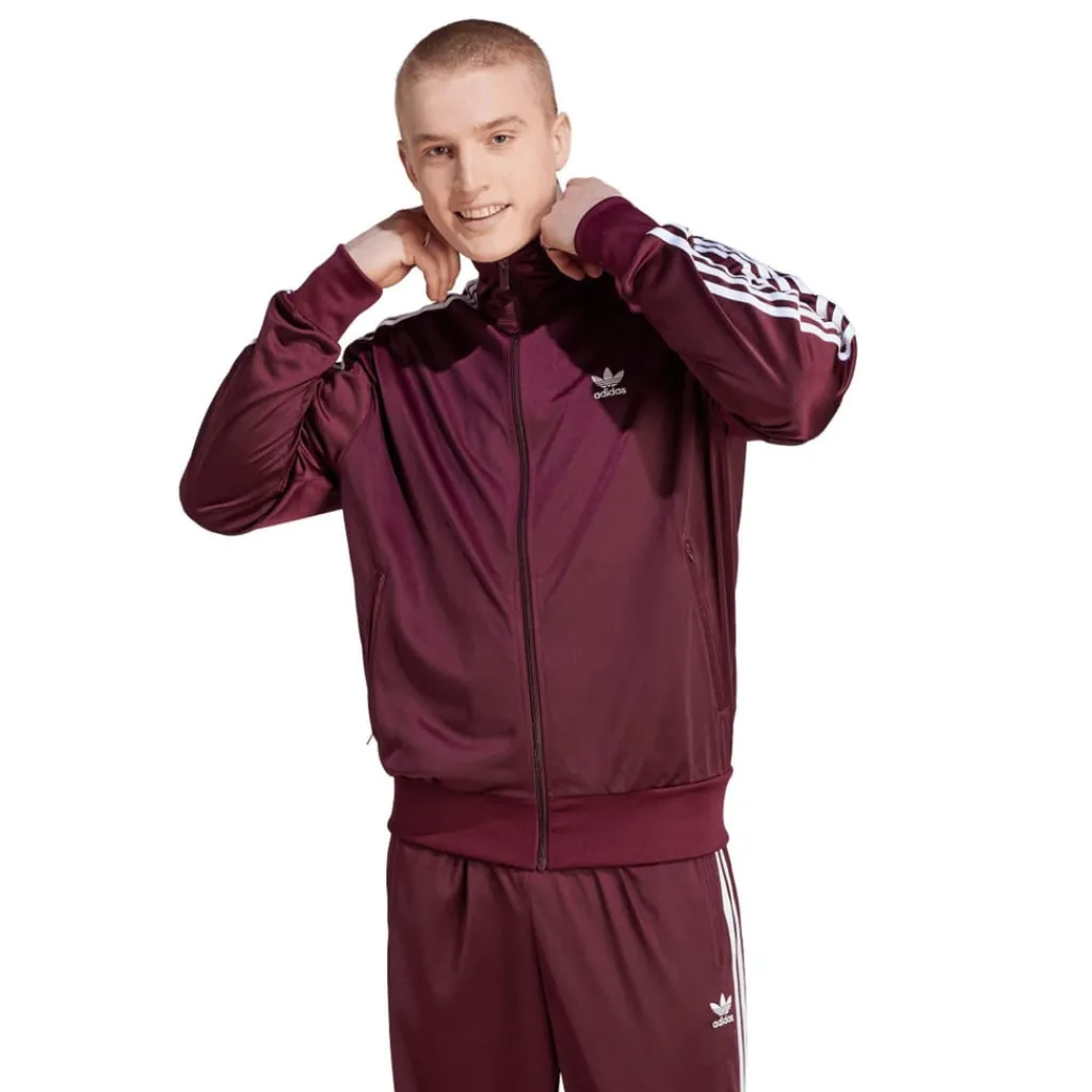 Tracksuits*adidas Originals Adicolor Classics Firebird Track Top in red maroon