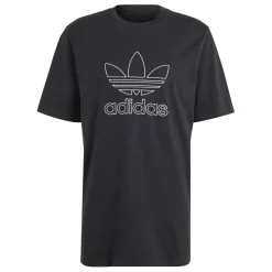 T-Shirts And Vests*adidas Originals Adicolor Outline Trefoil T-Shirt in Black