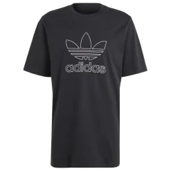 T-Shirts And Vests*adidas Originals Adicolor Outline Trefoil T-Shirt in Black