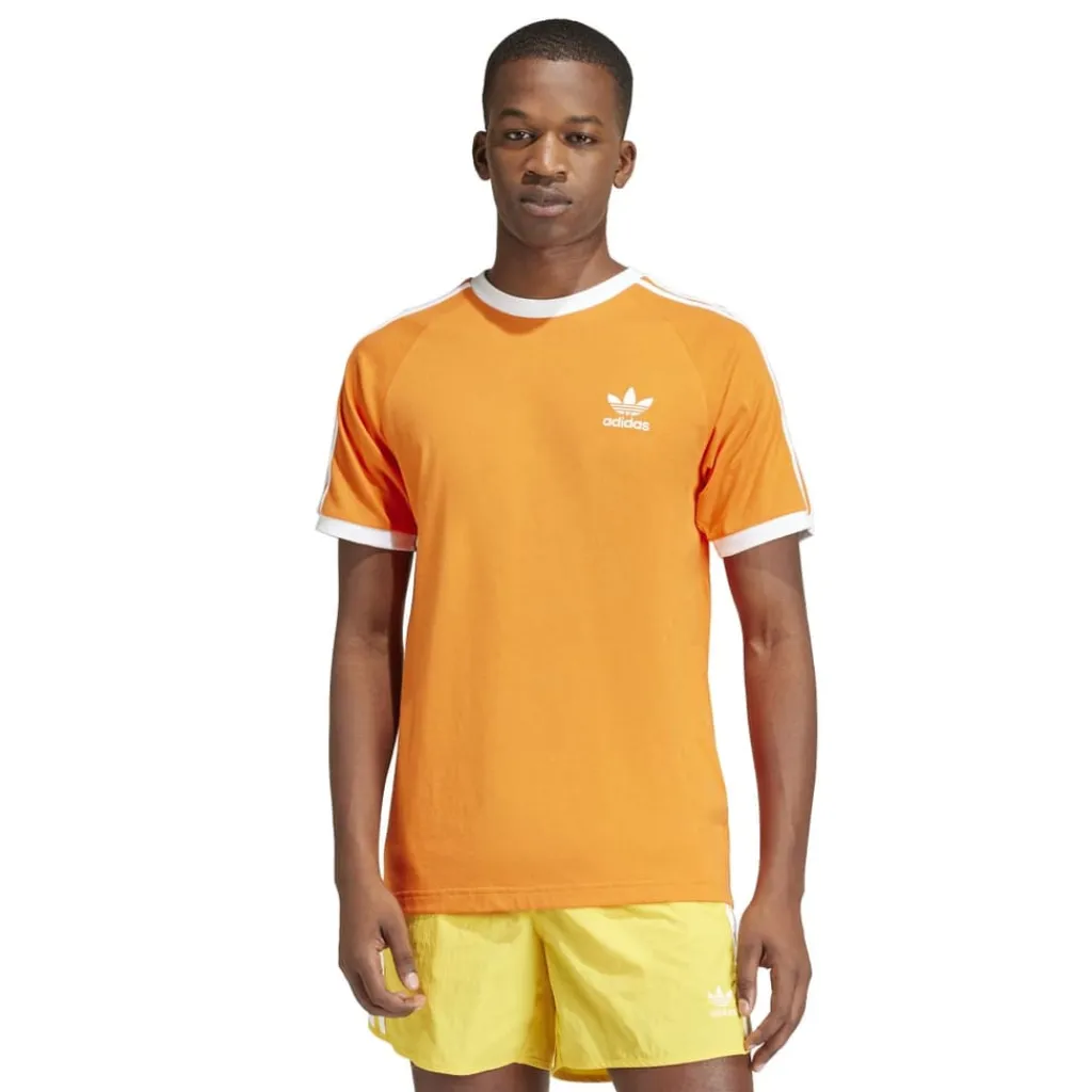 T-Shirts And Vests*adidas Originals Adicolor Classics 3-Stripes T-Shirt in Orange