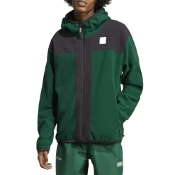 Sweatshirts*adidas Originals Adventure FC Full-Zip Polar Fleece Hoodie in Green