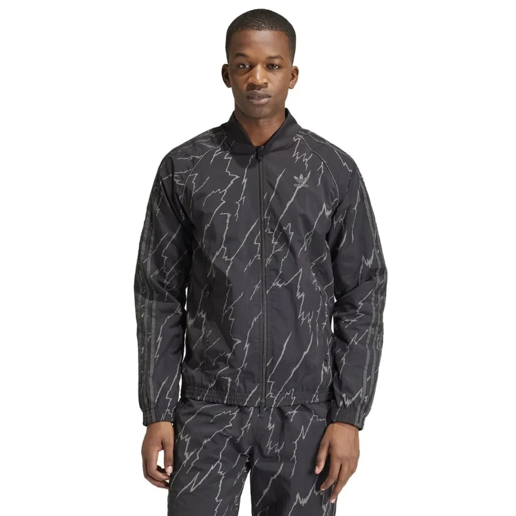 Tracksuits*adidas Originals Athletic Crew Neck Regular Fit Top in Black
