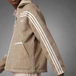 Sweatshirts*adidas Originals Collared zt in Brown