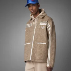 Sweatshirts*adidas Originals Collared zt in Brown