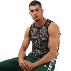 T-Shirts And Vests*adidas Originals Collegiate Basketball Tank Top in Black