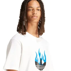 T-Shirts And Vests*adidas Originals Flames Logo T-Shirt in White