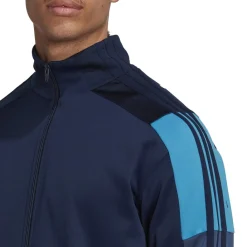 Tracksuits*adidas Originals Funnel Neck Regular Fit Athletic Tops in Blue