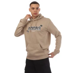 Sweatshirts*adidas Originals Hooded Lettering Regular Fit Sweatshirt in Brown