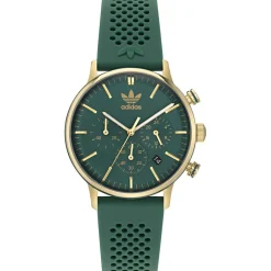 Jewellery-Watches*adidas Originals One Chrono Stainless Steel Fashion Analogue Watch in Gold