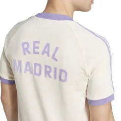 Football And Rugby Clothing*adidas Originals Real Madrid Adicolor Classics 3 Stripes T-Shirt Adults in Purple
