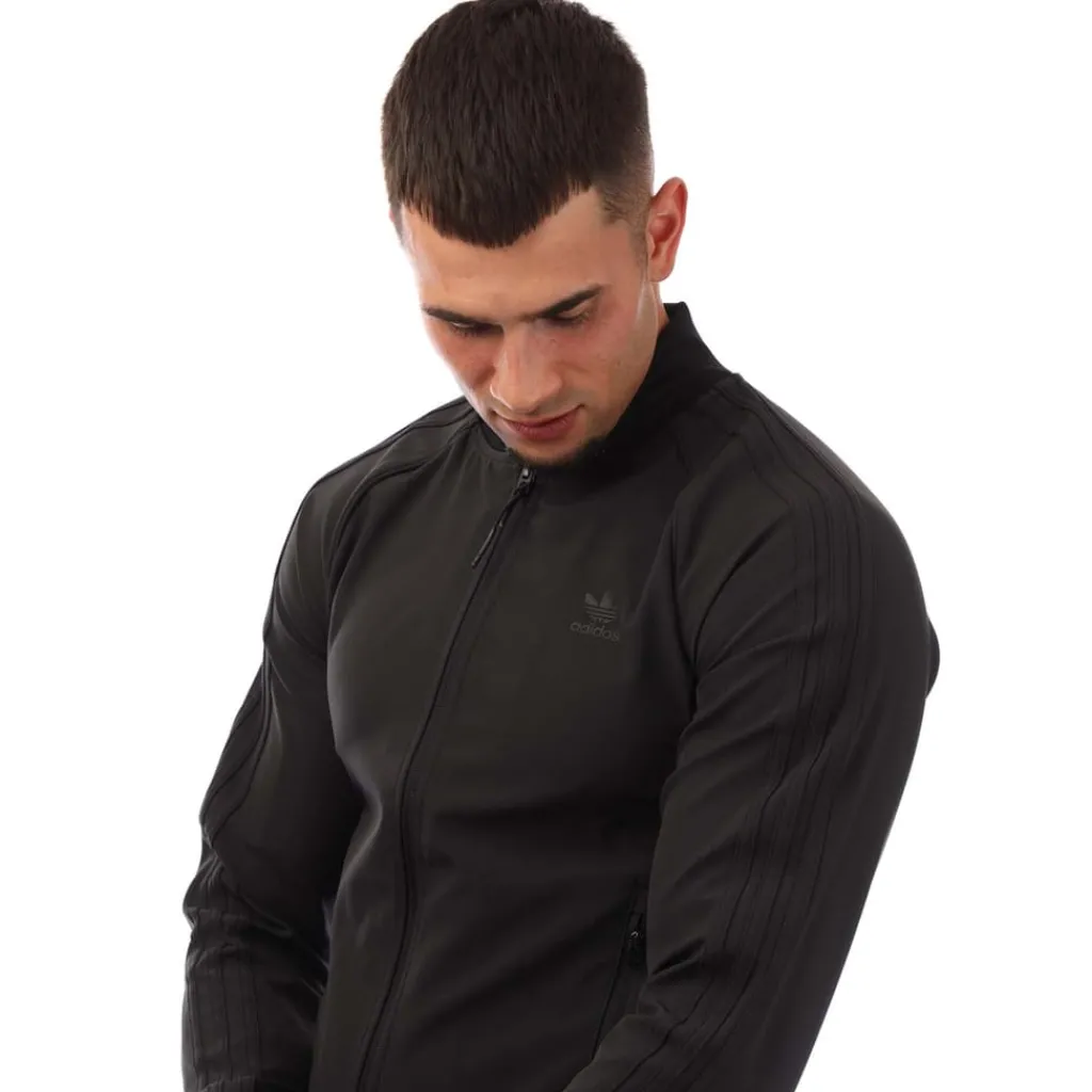 Tracksuits*adidas Originals SST Bonded Track Top in Black
