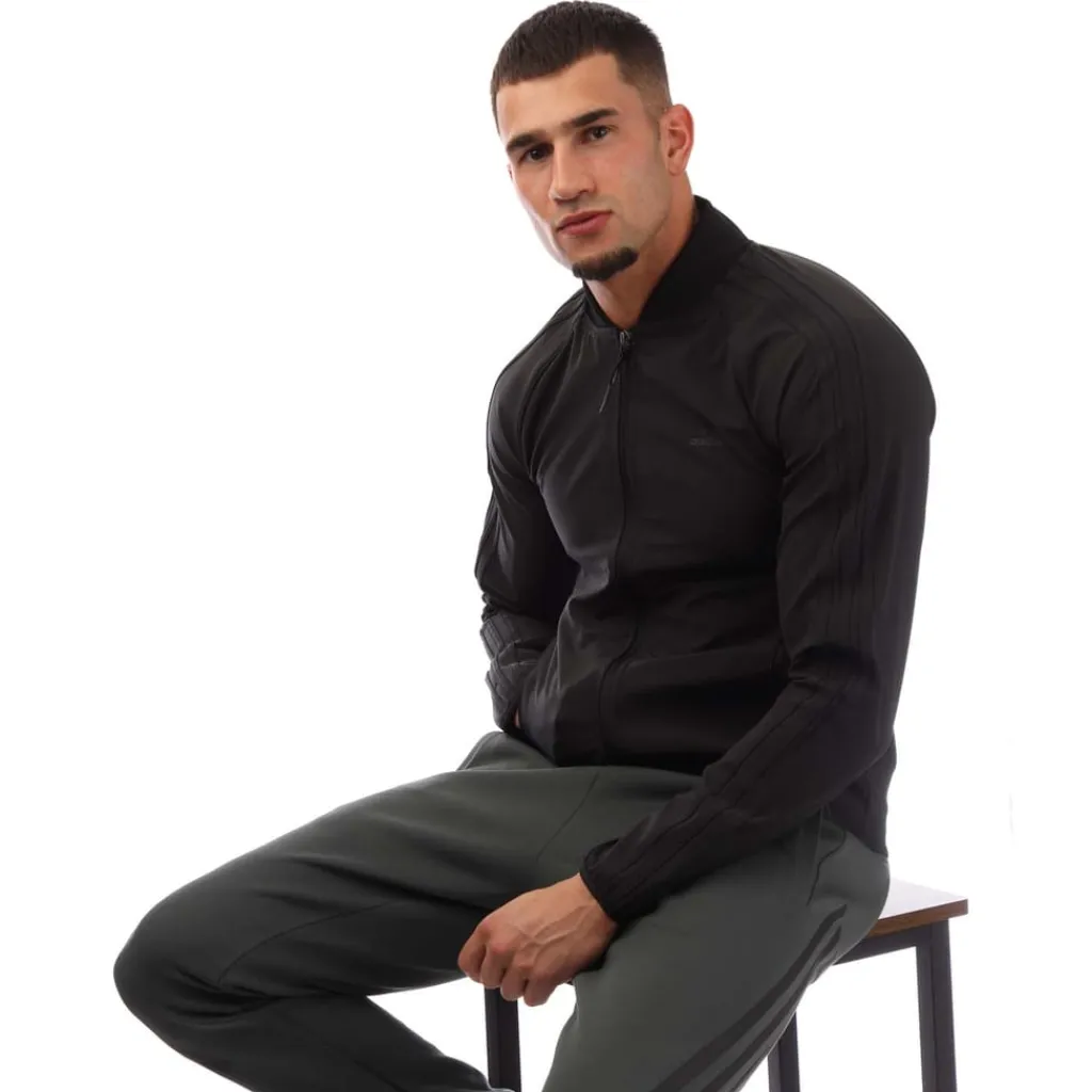 Tracksuits*adidas Originals SST Bonded Track Top in Black