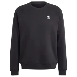 Sweatshirts*adidas Originals Trefoil Essentials Crewneck Sweatshirt in Black
