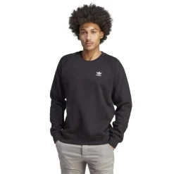 Sweatshirts*adidas Originals Trefoil Essentials Crewneck Sweatshirt in Black