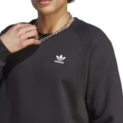Sweatshirts*adidas Originals Trefoil Essentials Crewneck Sweatshirt in Black