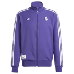 Tracksuits*adidas Real Madrid Terraces Icon Tracksuit Top in Purple