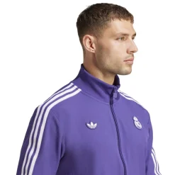 Tracksuits*adidas Real Madrid Terraces Icon Tracksuit Top in Purple