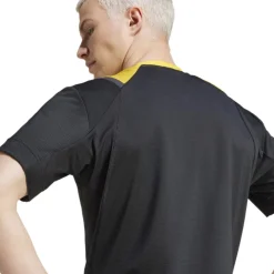Fitness And Gym Tops*adidas Rib Crew Neck Regular Fit T-Shirt in Yellow