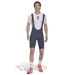 Fitness And Gymwear|Fitness And Gym Pants*adidas Skinny Fit Biking Bib Shorts in Blue