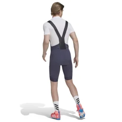 Fitness And Gymwear|Fitness And Gym Pants*adidas Skinny Fit Biking Bib Shorts in Blue