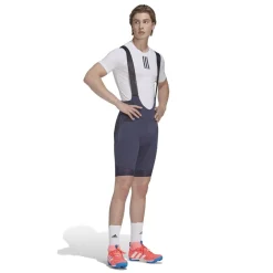Fitness And Gymwear|Fitness And Gym Pants*adidas Skinny Fit Biking Bib Shorts in Blue