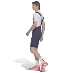 Fitness And Gymwear|Fitness And Gym Pants*adidas Skinny Fit Biking Bib Shorts in Blue