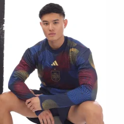T-Shirts And Vests*adidas Spain Pre-Match Warm Top in Blue