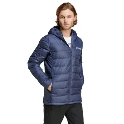 Coats And Jackets*adidas Terrex Multi Light Down Hooded Jacket in Navy