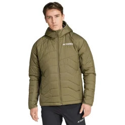 Coats And Jackets*adidas Terrex Multi Synthetic Insulated Hooded Jacket in olive