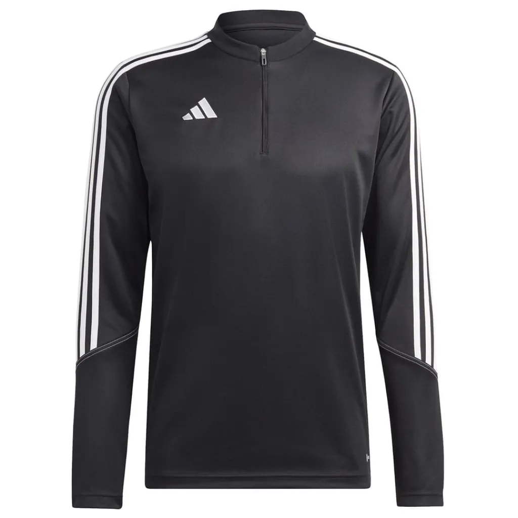 Tracksuits*adidas Tiro23 Zip Neck Athletic Sweatshirt in Black