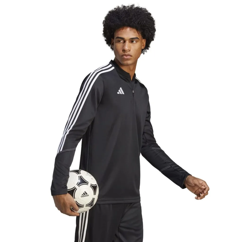 Tracksuits*adidas Tiro23 Zip Neck Athletic Sweatshirt in Black