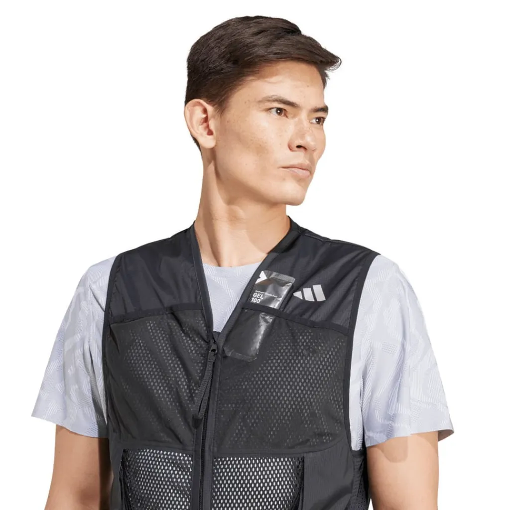 Fitness And Gym Tops*adidas Ultimate Pocket Vest in Black