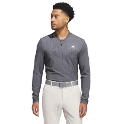Fitness And Gym Tops|Fitness And Gymwear*adidas Ultimate365 Tour Primeknit Long Sleeve Polo Shirt in Black