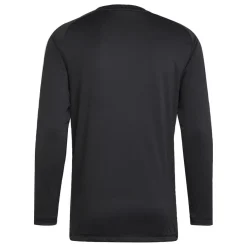 Football And Rugby Clothing*adidas V-Neck Slim Fit Long Sleeve Shirt in Black