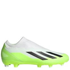 Football Boots*adidas X Crazyfast League Laceless Firm Ground Football Boots in White
