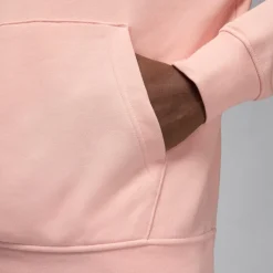 Hoodies*Air Jordan Mens Essential Fleece Pullover Hoodie in Pink